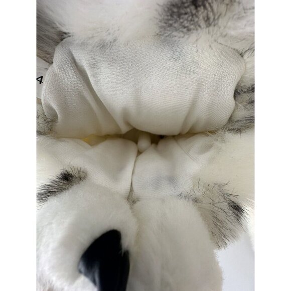 Folkmanis Snowy Owl Hand Puppet Bird Head Turns Plush White Wings - Picture 10 of 11